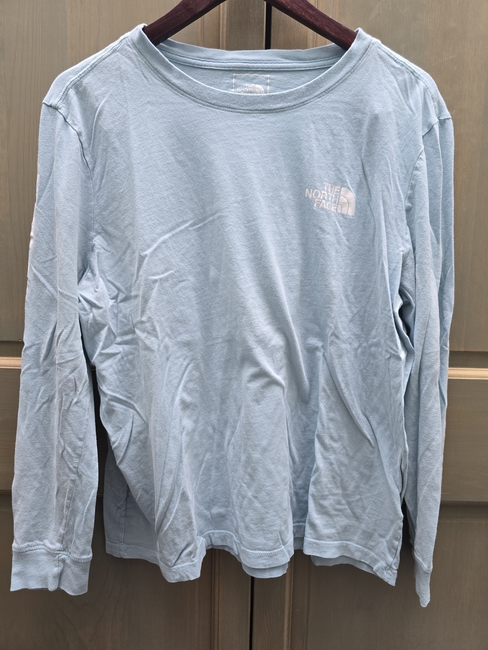 The North Face Light Blue Long Sleeve Tee